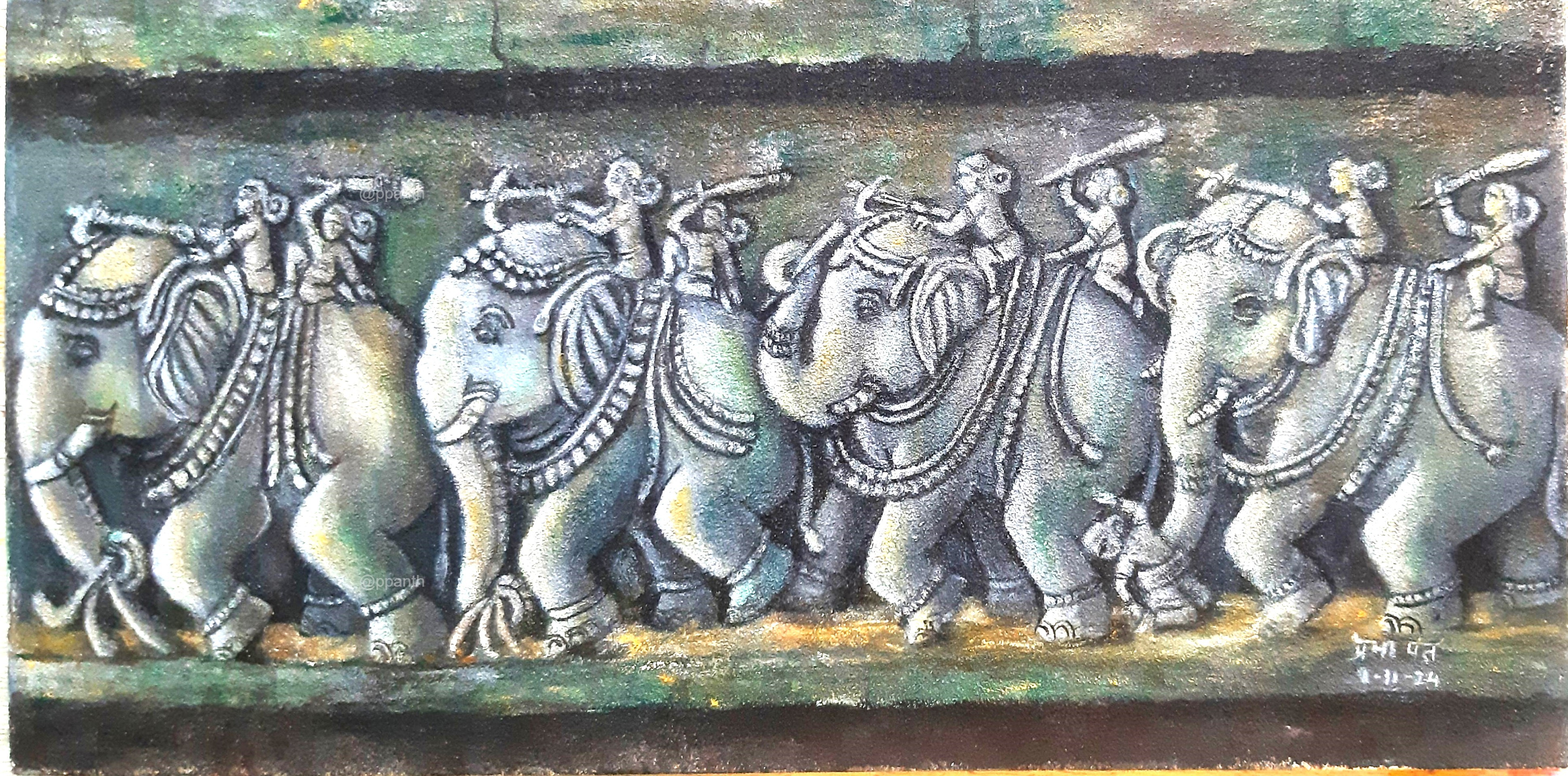 Elephants panel
